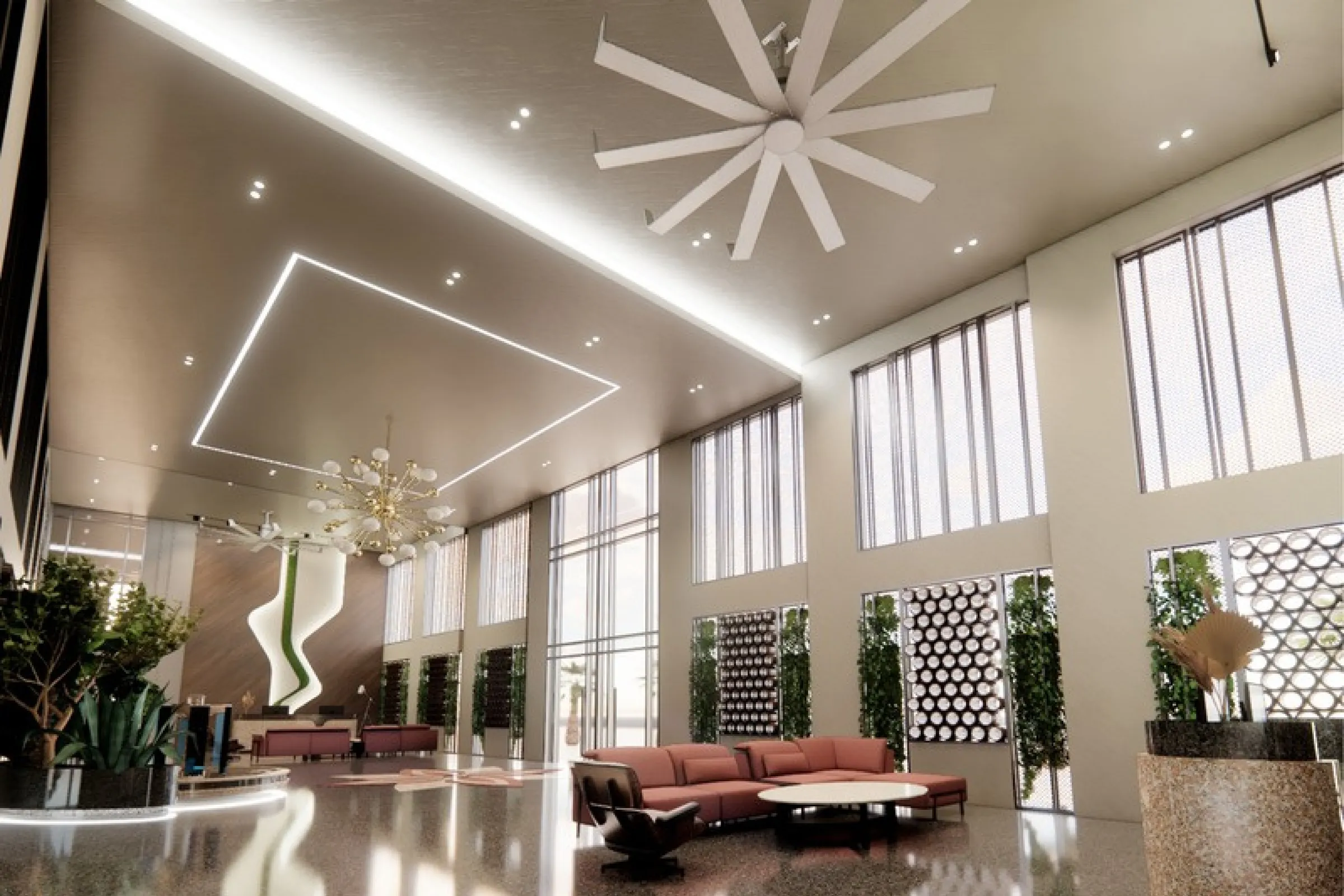 Walchand Park View Mira Road | 1,2,3 BHK ₹72L* 6 Walchand Park View Grand Statement Lobby Mira Road