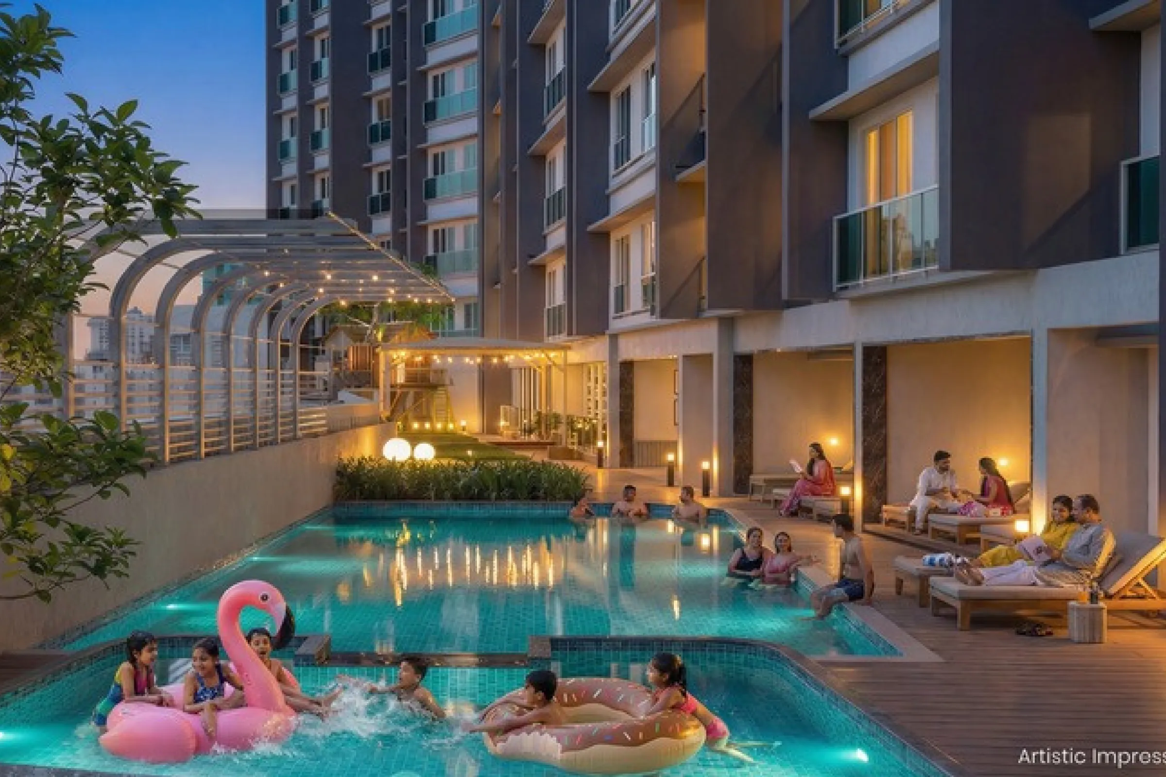 Walchand Park View Mira Road | 1,2,3 BHK ₹72L* 9 Walchand Park View Luxe Swimming Pool Mira Road East